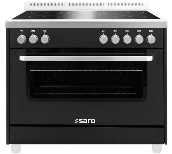 Aragaz cu inducție Saro + cuptor electric TS95IND61N negru, 331-1205