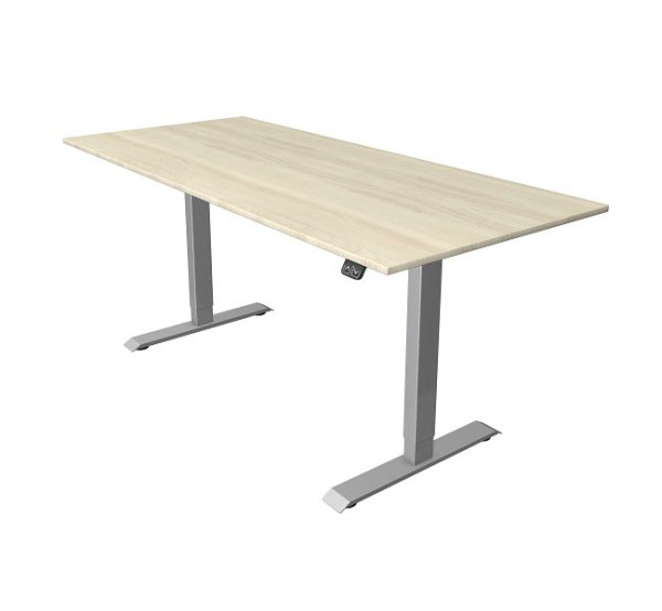 Kompaktní stůl Kerkmann Š 1800 x H 800 mm, elektricky výškově stavitelný od 740-1230 mm, javor, 10227750