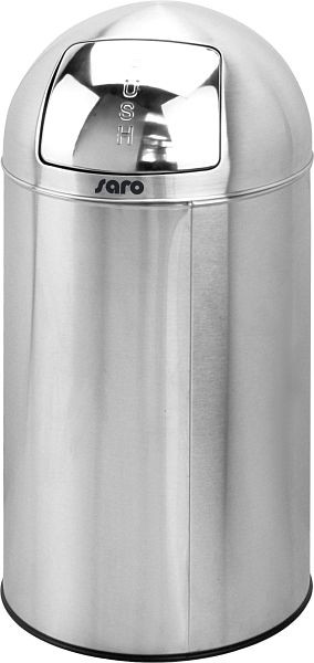 Saro affaldsspand med skublåg model AD 253, aftagelig galvaniseret inderbeholder, 399-1024