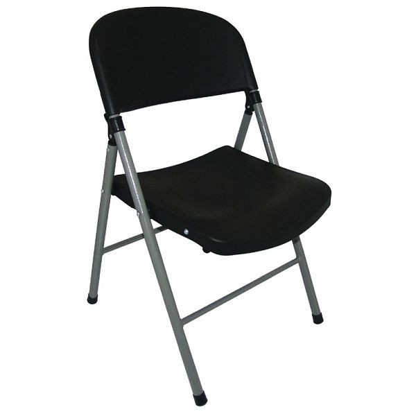 Πτυσσόμενες καρέκλες Bolero μαύρες, PU: 2 τεμάχια, CE693