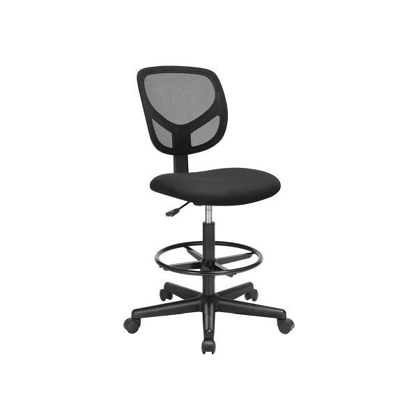 SONGMICS Jednoduchá kancelářská židle s potahem ze síťoviny, OBN15BK