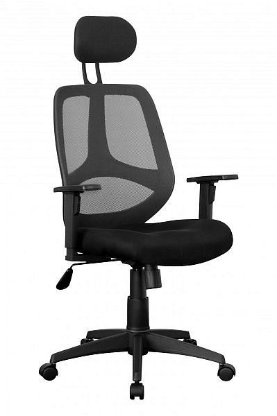 Pokrowiec materiałowy na krzesło biurowe Amstyle czarny, SPM1.206