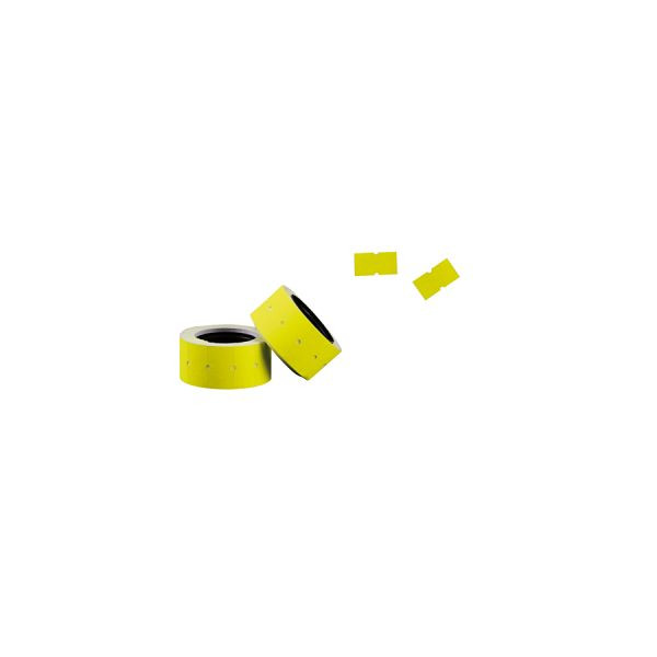 Ratiotec-etiketter 21x12 mm fluorescerende gul, 802070