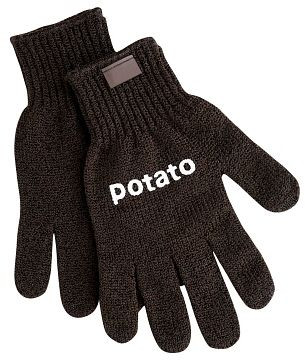 Γάντι καθαρισμού λαχανικών Contacto, καφέ για πατάτες POTATO, PU: ζευγάρι, 6537/001