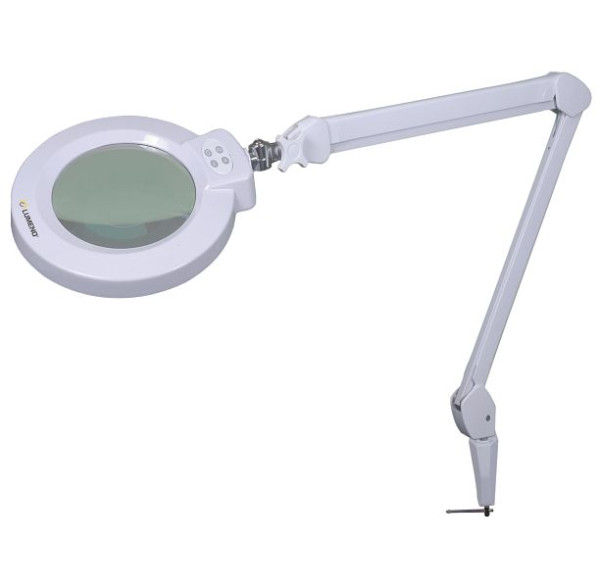 Lumeno 824XPRO LED forstørrelseslampe, dæmpbar, segmentomskifter, metalhus, 5 dpt, PU: 4 stk., 8245Pro