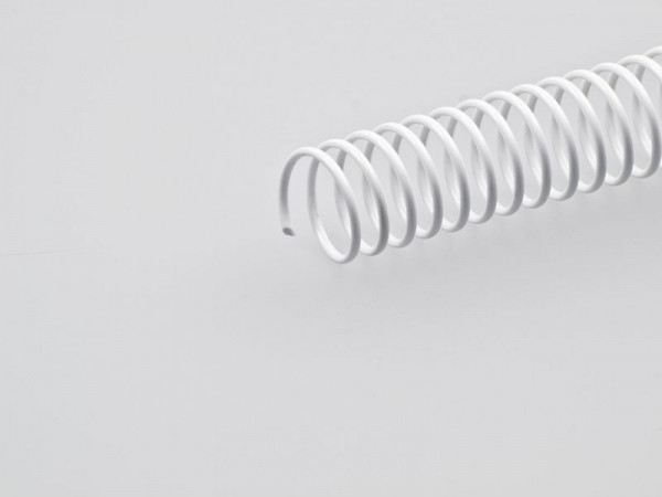RENZ kunststof spiralen Ø = 8 mm, wit; Steek 6 mm, lengte: 32 cm, VE: 100 stuks, 062080018032