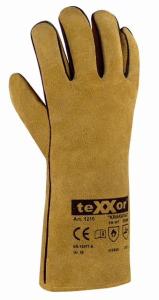 Γάντια συγκόλλησης teXXor "KRAKATAU", συσκευασία 60 ζευγών, 1210