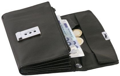 Číšnická peněženka Contacto, vyrobená ze štípenky, 5836/175