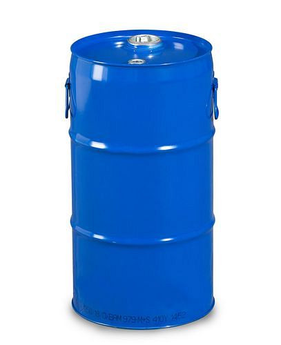 Ocelový buben se zátkovou hlavou DENIOS, 30 litrů, surový vnitřek, schválení UN, 266-144