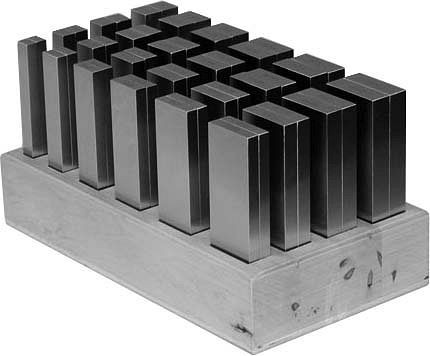 MACK parallelle steunen in houten standaard, afmeting 100 mm, 20 paar, 13-PUS-100HL