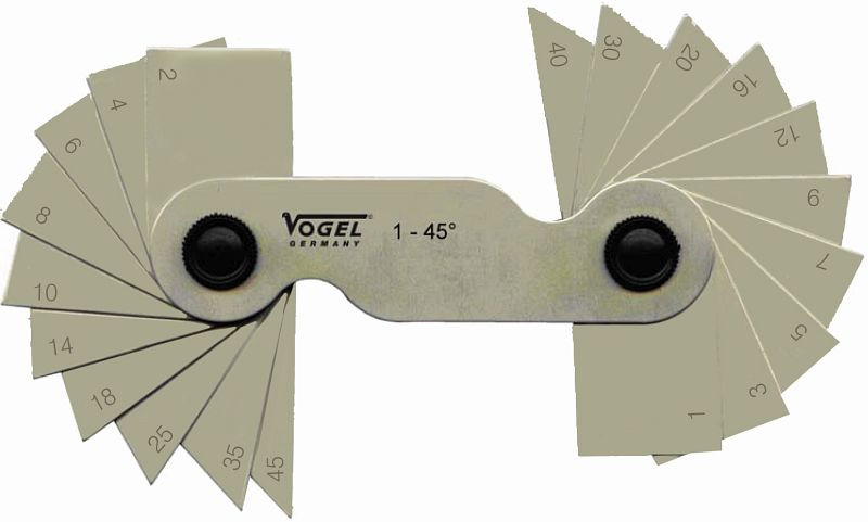 Vogel Németország szögmérő, 1° - 45°, 20 lap, 472000