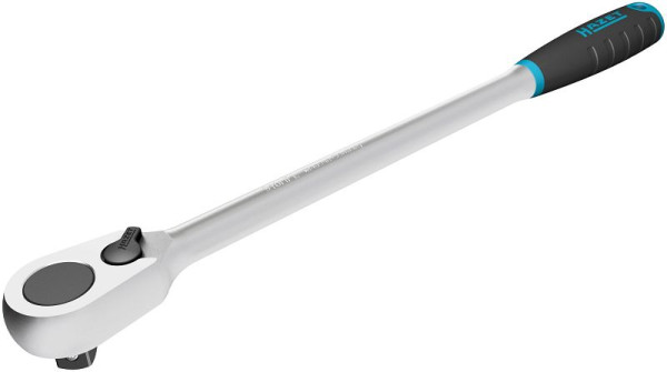 Catraca reversível de dente fino Hazet HiPer, longa, sólida quadrada 12,5 mm (1/2 polegada), 916HPL