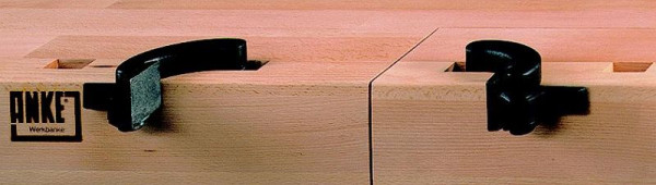 háky bočních lavic pracovních stolů ANKE; pro všechny tesařské pracovní stoly; 1 pár, 810,924