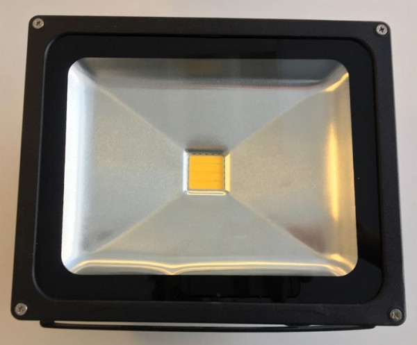 ELMAG LED spotlight 30 watt IP 65, grafit 2500 lumen 120° strålevinkel varm hvid, 9503556