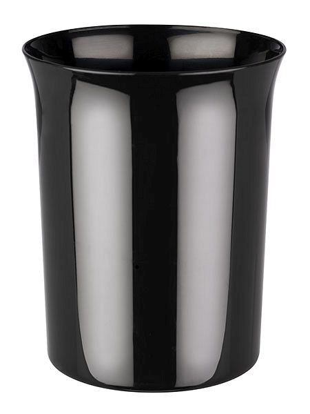 Pojemnik na odpady stołowe APS, Ø 11 cm, wys. 14 cm, 0,9 l, polipropylen, czarny, 02039