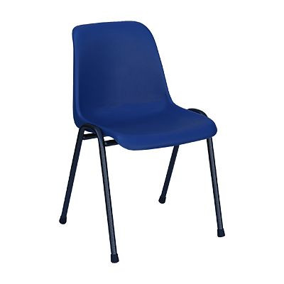 Lüllmann vormschaalstoel, 475/800 x 490 x 410 mm, blauw, 230106