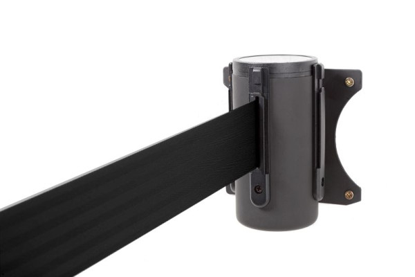 ALLROUNDLINE bariérová páska, montáž na stěnu pomocí pásku, pouzdro: černá / pás: černá, ALW-10-3.0-0030
