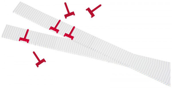 Eichner planningssignalen voor insteekprintplaat, smal, rood, VE: 50 stuks, 9085-00070