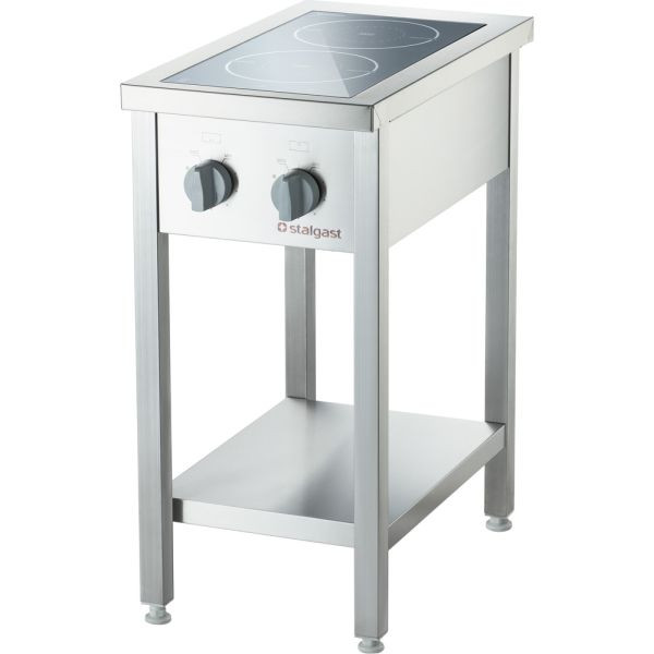 Επαγωγική κουζίνα από ανοξείδωτο χάλυβα Stalgast σειρά 700 - 2 καυστήρες (2x3,5), FS400107S