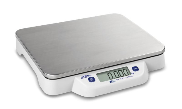Balança de bancada Kern faixa de pesagem 10 kg, legibilidade 5 g, linearidade ± 0,02 kg, unidades kg, superfície de pesagem 320×260 mm, ECB 10K-3N