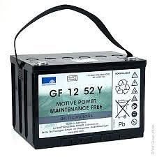Akumulator EXIDE GF 12052 YO, całkowicie bezobsługowy, 130100025