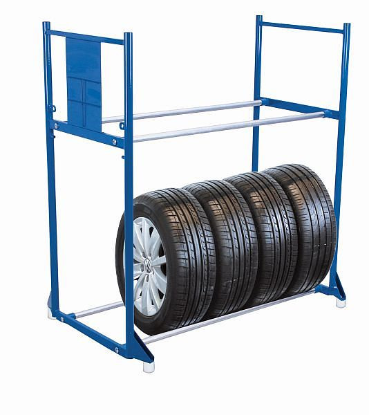 Suporte para pneus VARIOfit com 2 níveis, dimensões externas: 1.205 x 750 x 1.325 mm (LxPxA), sw-646.004