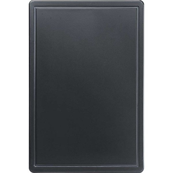 Stalgast snijplank, HACCP, kleur zwart, 600 x 400 x 18 mm (BxDxH), MS1107600