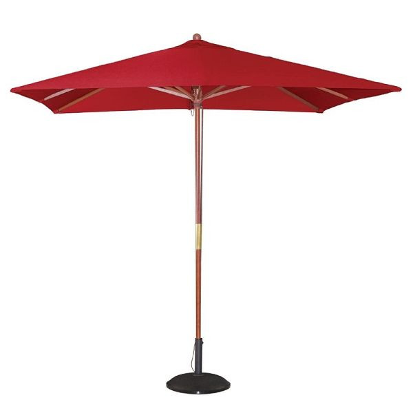 Bolero firkantet parasol rød 2,5m, GL306