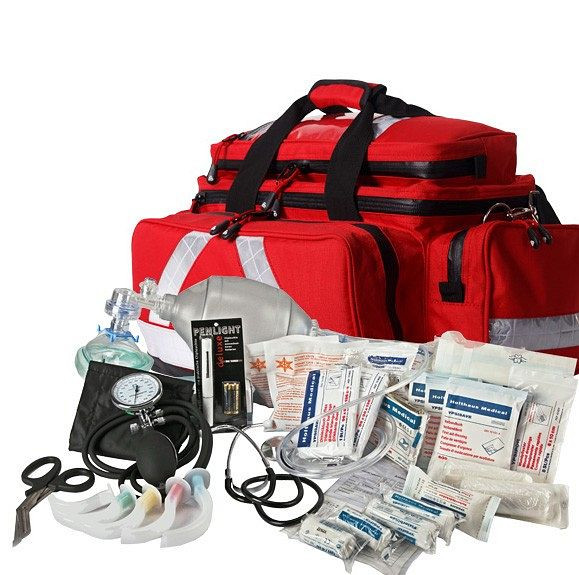 MBS Medizintechnik hätälaukku MBS Advanced sis. täytön SAN DIN 13160 lääketieteellisen palvelun mukaan, Advanced Medtex blue, 186502-13160-E.5