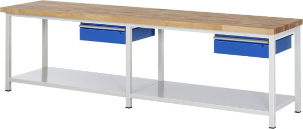 Pracovní stůl RAU série 8000 - model 8001A6, Š3000 x H700 x V840 mm, 03-8001A6-307B4S.11