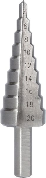 Brilliant Tools stappenboor, Ø 4 - 20 mm, BT101927