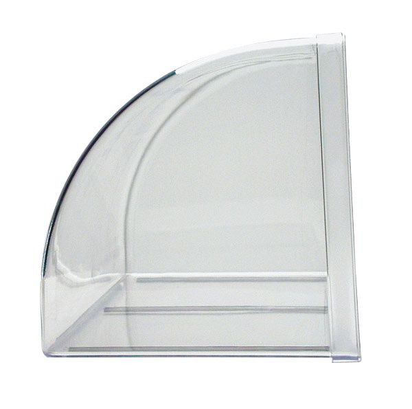 APS vitrinekast/toonbankblad, 63,5 x 25 cm, hoogte: 25 cm, SAN, glashelder, uit één deel, gespoten, antislip, veelzijdig inzetbaar, 11888