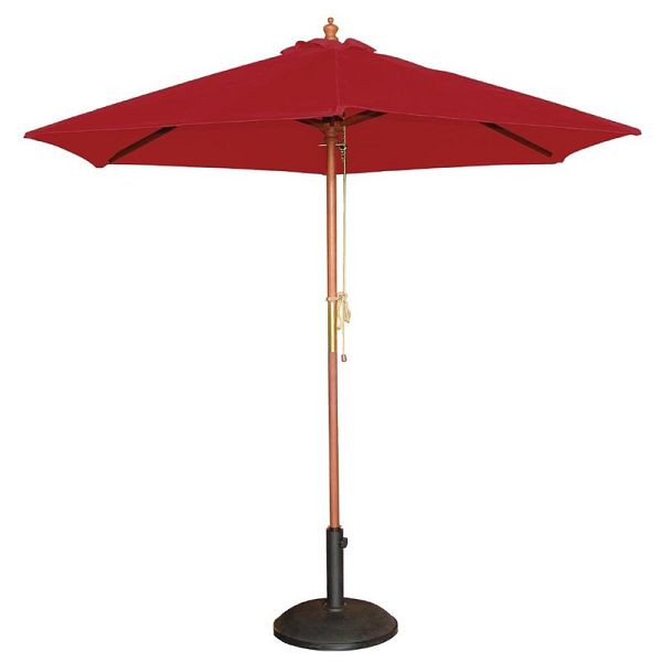 Bolero rund parasol rød 2,5m, GL304