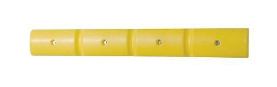 Profil ścienny DENIOS 1000, z polietylenu (PE), żółty, 1000 x 50 mm, komplet = 2 sztuki