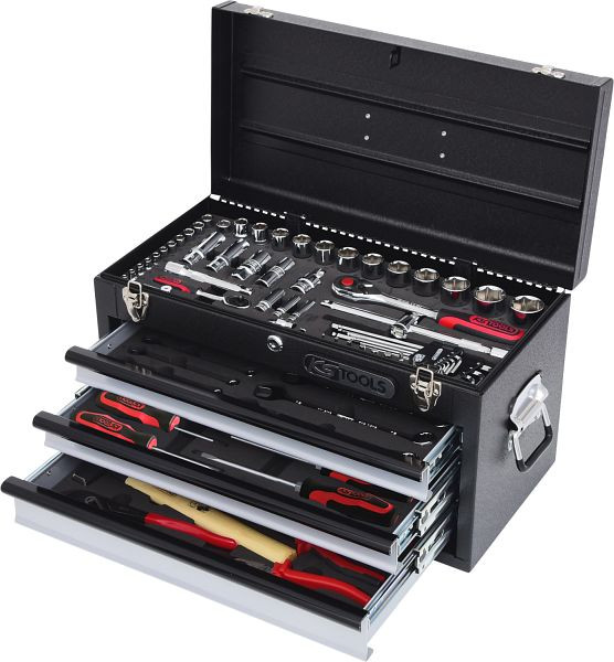 Uniwersalny zestaw narzędzi KS Tools 1/4"+1/2" CHROMEplus, 99 sztuk, 918.0200