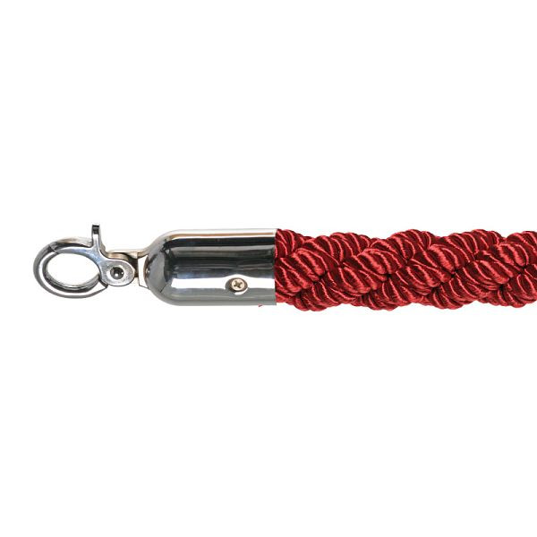VEBA bariérová šňůra luxusní červená, leštěná, Ø 3cm, délka 157 cm, 10102RC