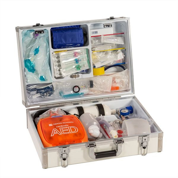 MBS Medizintechnik EUROsafe AED hätälaukku täydellisellä täytteellä, 533426