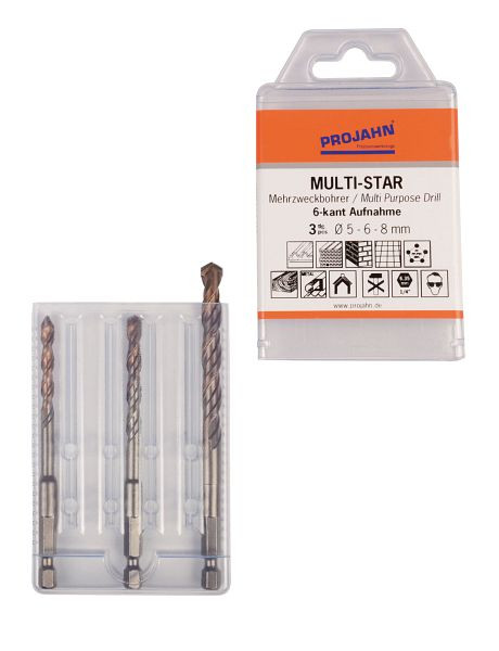 Projahn Multi-Star set 3-delig zeskant 5, 6, 8 mm, 57004