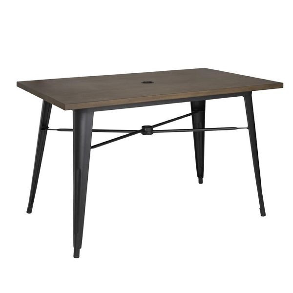 Ολοκληρωμένο τραπέζι εξωτερικού χώρου Bolero 120x76x76cm Σκούρο Ξύλο, FT955