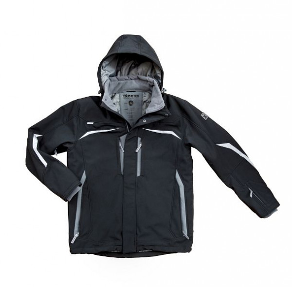 Excess softshellová zimní bunda černošedá, velikost: XL, 318-2-41-1-BLG-XL