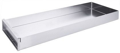 Contacto taartvorm 58x20x5 cm aluminium, met opzetrail, 4730/205