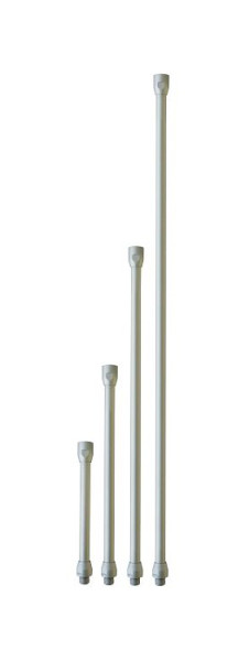 ELMAG verlengstuk recht, 300 mm (geanodiseerd aluminium), binnen Ø8mm, mannelijk M12x1,25, vrouwelijk M12x1,25 voor blaaspistolen, 32521