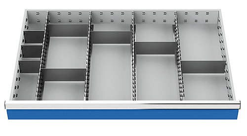 Despărțitor sertar Bedrunka+Hirth R 36-24 cu despărțitor metalic pentru față 100/125 mm, dimensiuni în mm (LxD): 900 x 600, 154BLH100A