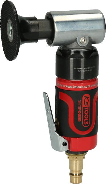 Miniszlifierka pneumatyczna KS Tools SlimPOWER do dużych padów, 19000 obr/min, 515.5580