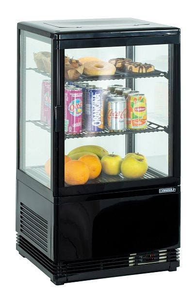 Casselin mini ψυγείο βιτρίνα 58L - μαύρη, CVR58LN