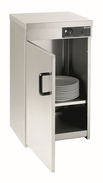 Bartscher melegítő szekrény, 1 ajtós, 55-60 tányér, 103063