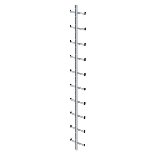 Munk Günzburger Steigtechnik enkelvoudige ladder, roestvrij staal, lengte 2,80m, 077055