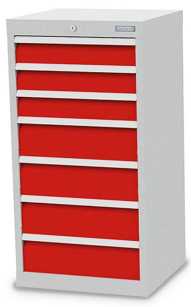 Συρταριέρα Bedrunka+Hirth, βάθος 500 mm, R 18-16, αριθμός συρταριών: 7, 530 x 500 x 1019 mm, 7 x συρτάρια (3x 100VA, 4x 150VA), 40.340-75