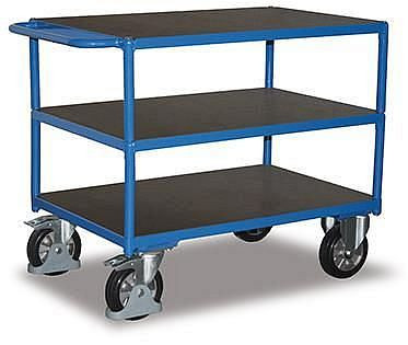 VARIOfit tafelwagen voor zwaar gebruik met 3 laadvlakken, buitenafmetingen: 1.390 x 800 x 925 mm (BxDxH), sw-800.617