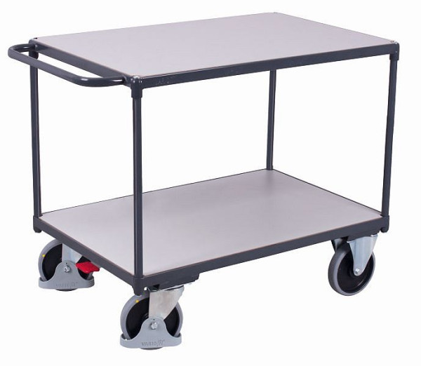 VARIOfit ciężki wózek stołowy ESD z 2 powierzchniami ładunkowymi, wymiary zewnętrzne: 1190 x 600 x 920 mm (szer. x gł. x wys.), sw-600.562